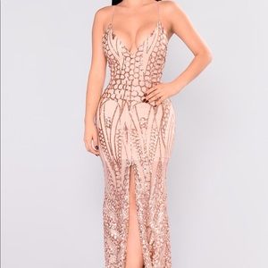 SOLD ON MERC Fashion Nova Sequin Gown